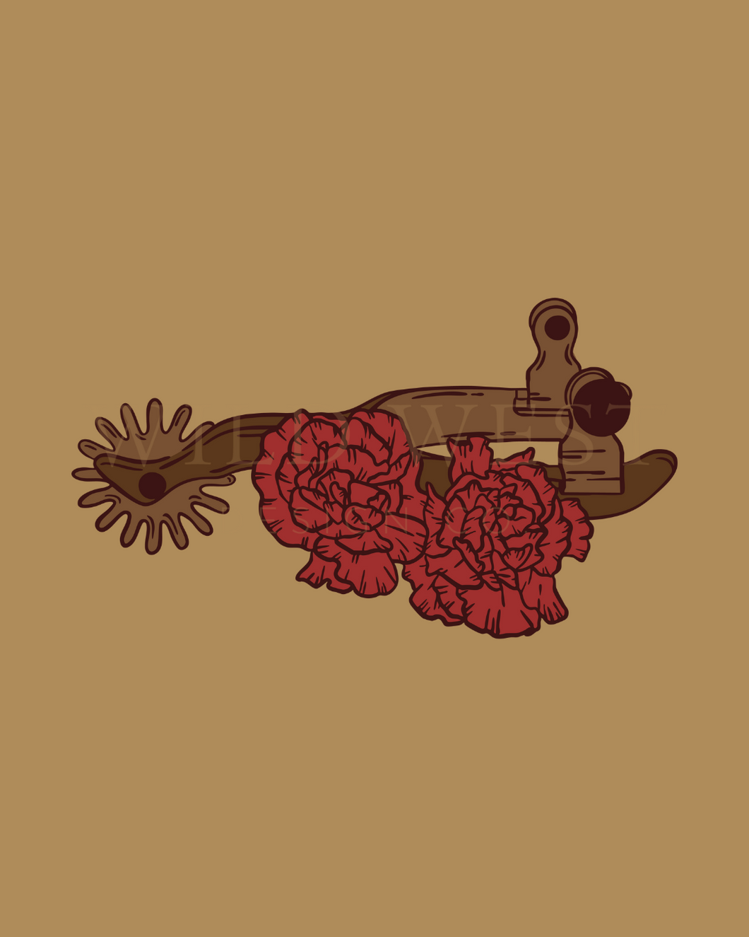 Spur With Carnations