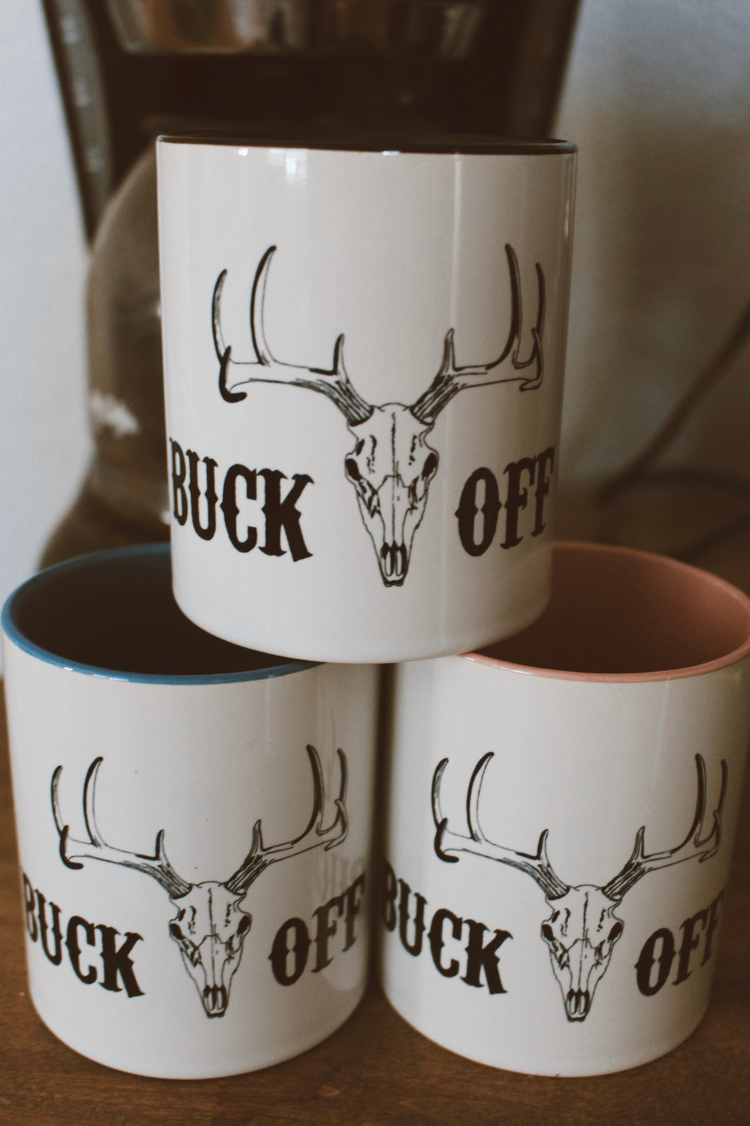 Buck Off Mugs