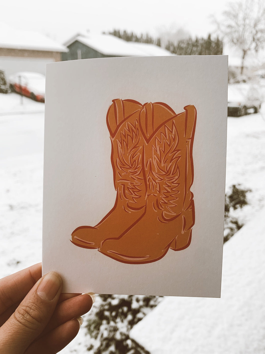 Cowboy Boots Greeting Card